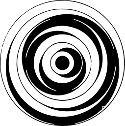 Mark 1032: Concentric rings of varying line weight around a dotted centre. Circles, designed by Giancarlo Iliprandi for Edit Photo. Trademarks & Symbols Vol. 2, Kuwayama, 1973.