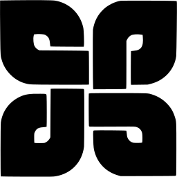 Mark 1073: Two rounded blocks with hooked notches mirrored side by side. Rectangles, designed by Rod Springett for Nature Conservancy of Great Britain. Trademarks & Symbols Vol. 2, Kuwayama, 1973.