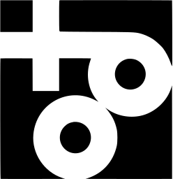 Mark 1103: White rings and a bar interlocking on a black square. Rectangles, designed by Anton Schutzbach for Vereiningung zur Werbung für Schweizer Papier. Trademarks & Symbols Vol. 2, Kuwayama, 1973.