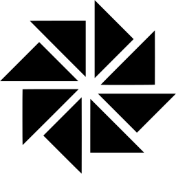 Mark 1145: Eight triangles and rectangles in a turning pinwheel. Triangles, designed by Arnold Saks/James S. Ward for John Wiley & Sons. Trademarks & Symbols Vol. 2, Kuwayama, 1973.