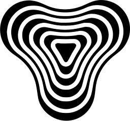 Mark 1167: Rounded triangle of concentric stripes around a small triangle. Triangles, designed by Kazumasa Nagai for Toyo Jyozo Co., Ltd. Trademarks & Symbols Vol. 2, Kuwayama, 1973.
