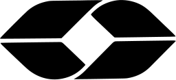 Mark 1191: Two lens shapes meeting at the centre with a thin white seam. Polygons, designed by Robet Miles Runyan for Equity Funding Corporation of America. Trademarks & Symbols Vol. 2, Kuwayama, 1973.