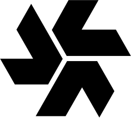 Mark 1194: Four angular arrows turning like a pinwheel. Polygons, designed by Chermayeff & Geismar Associates for Torin Corp. Trademarks & Symbols Vol. 2, Kuwayama, 1973.