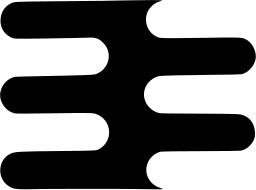 Mark 1241: Three rounded horizontal bars joined at the left. Curves, designed by Saarbrücker Drükerei und Verlag, GmbH for Haute Autorité de la Communauté Européenne du Charbon et de l’Acier, Luxembourg. Trademarks & Symbols Vol. 2, Kuwayama, 1973.