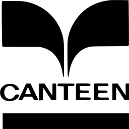 Mark 1257: Two rounded leaf shapes above the word CANTEEN and a bar. Curves, designed by Dickens Design Group for Canteen Corporation. Trademarks & Symbols Vol. 2, Kuwayama, 1973.