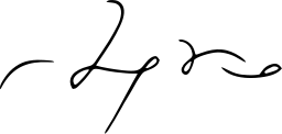 Mark 1264: Very thin handwritten flourish with a few loops and strokes. Curves, designed by Wayne E. Hallowell. Trademarks & Symbols Vol. 2, Kuwayama, 1973.