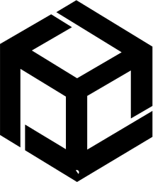 Mark 1315: Open cube drawn with thick black planes and a gap in its edges. Arrows, designed by John Harrison for Fisons Overseas Ltd. Trademarks & Symbols Vol. 2, Kuwayama, 1973.