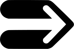 Mark 1321: Right pointing chevron arrow between two rounded bars. Arrows, designed by Tokyo Yarakasu Kan for Copiya. Trademarks & Symbols Vol. 2, Kuwayama, 1973.