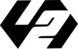 Mark 1348: Digits 4 and 2 joined in an angular diamond shape. Numerals, designed by Yusaku Kamekura for Sendai Broadcasting. Trademarks & Symbols Vol. 2, Kuwayama, 1973.