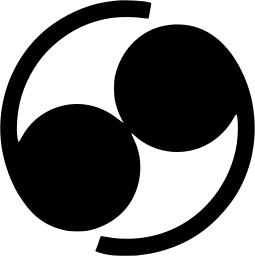 Mark 1376: Digits 6 and 9 formed from three discs inside an open ring. Numerals, designed by Roger Denning for International Congress for Societies of Industrial Design. Trademarks & Symbols Vol. 2, Kuwayama, 1973.