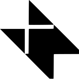 Mark 1399: Folded triangle planes with a thin white cross cut through them. Signs, designed by Crawford Dunn for Faxon. Trademarks & Symbols Vol. 2, Kuwayama, 1973.
