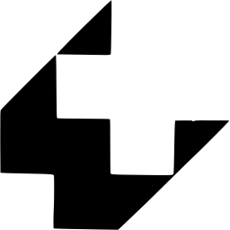 Mark 1400: Stepped black blocks with diagonal folds along the bottom. Signs, designed by Gips & Danne for Beekman Downtown Hospital. Trademarks & Symbols Vol. 2, Kuwayama, 1973.