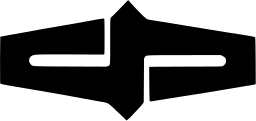 Mark 1458: Wide dark band with two notched rectangles and an arrow shaped break. Sino-Japanese ideographs, for Publishing and Printing Co. Trademarks & Symbols Vol. 2, Kuwayama, 1973.