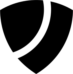 Mark 1491: Black shield cut by a sweeping white curve and a vertical slot. Japanese syllabary, katakana, designed by Takeshi Ohtaka for Noritsu. Trademarks & Symbols Vol. 2, Kuwayama, 1973.