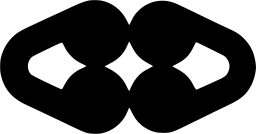 Mark 169: Four rounded lobes joined into one elongated hexagonal band with diamond openings. Hands, designed by Michele Proviciali for Cinguale Publishing House. Trademarks & Symbols Vol. 2, Kuwayama, 1973.