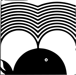 Mark 405: Whale at the bottom sending a spout that fans into rainbow like wave lines. Insects, designed by Jörg Hermie for Pompes Waquier. Trademarks & Symbols Vol. 2, Kuwayama, 1973.