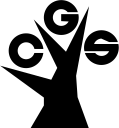 Mark 484: Branching tree with the letters C, G and S sitting among its limbs. Trees, designed by Lilly Fritz. Trademarks & Symbols Vol. 2, Kuwayama, 1973.