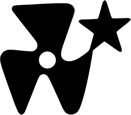 Mark 549: Angular black figure with a round white dot and a star at its upper right. Conveyances, designed by Josef Týfa for Lodni Register. Trademarks & Symbols Vol. 2, Kuwayama, 1973.