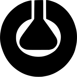 Mark 556: Conical flask cut out of a thick black disc. Tools, designed by J.Anon. Trademarks & Symbols Vol. 2, Kuwayama, 1973.