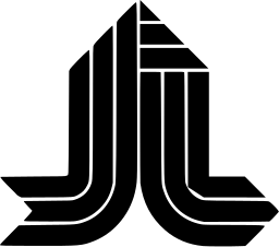 Mark 586: Pair of folded striped arrows rising from two base steps. Tools, designed by Peter Wehe for Intergastra. Trademarks & Symbols Vol. 2, Kuwayama, 1973.