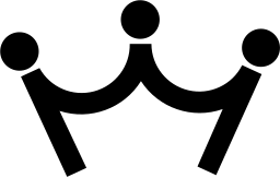 Mark 613: Three ball crown simplified to a bent bar and dots. Tools, designed by Yoshio Yahashi for Keio Department Store. Trademarks & Symbols Vol. 2, Kuwayama, 1973.