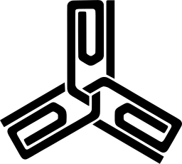 Mark 650: Three paper clips joined in a triangular pinwheel. Tools, designed by Eugen and Max Lenz for Lietrantengemeinschaft der Papeteriebranche. Trademarks & Symbols Vol. 2, Kuwayama, 1973.
