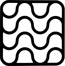 Mark 815: Rounded square of interlocking wavy lines. Minerals, designed by Willm Hendrik Crouwel for Netherlands Govermment. Trademarks & Symbols Vol. 2, Kuwayama, 1973.
