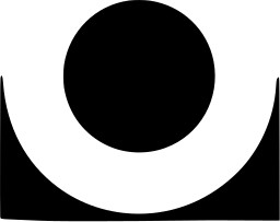 Mark 820: Solid disc cradled in a wide concave arch. Circles, designed by Lars Bramberg for The Swedish Association for Safety Testing of Automobiles. Trademarks & Symbols Vol. 2, Kuwayama, 1973.