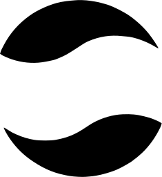 Mark 840: Disc cut by two opposing wave shapes into top and bottom crescents. Circles, designed by Ivam Chermayeff & Gene Secander for Pepsi Cola. Trademarks & Symbols Vol. 2, Kuwayama, 1973.