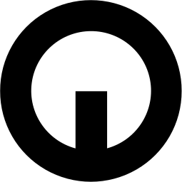 Mark 923: Thick ring open at the bottom with a rectangular block rising inside. Circles, designed by Jerry Berman Associates for Nadisco Inc. Trademarks & Symbols Vol. 2, Kuwayama, 1973.