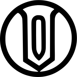Mark 949: Shield shaped U with an inner stem inside a thick ring. Circles, designed by Gilles Robert for L’Administration de la voie maritime du S. Laurent. Trademarks & Symbols Vol. 2, Kuwayama, 1973.